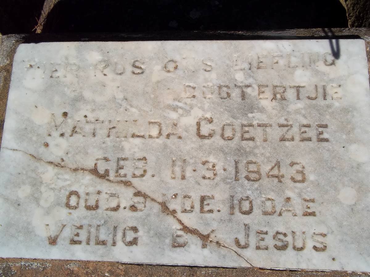 COETZEE Mathilda 1943-1943
