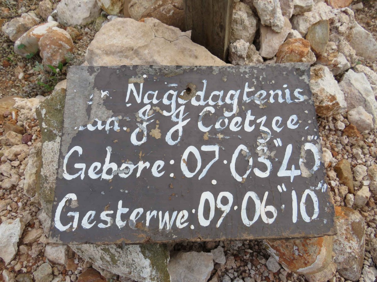 COETZEE J.J. 1940-2010