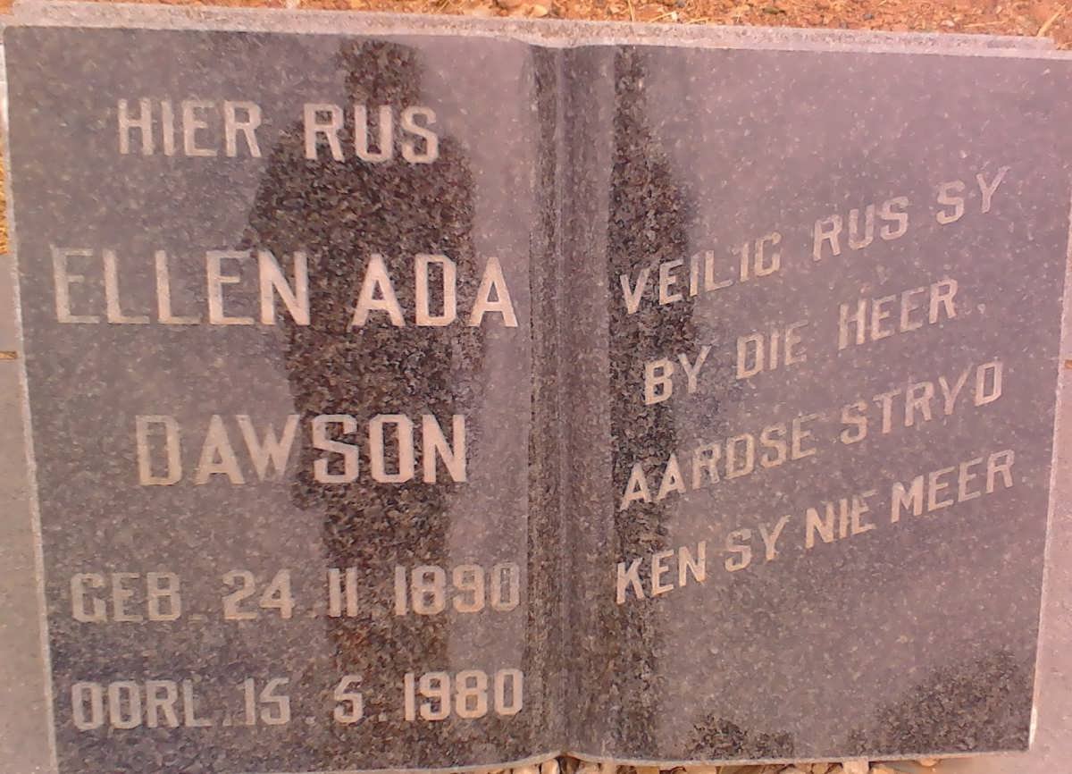 DAWSON Ellen Ada 1890-1980