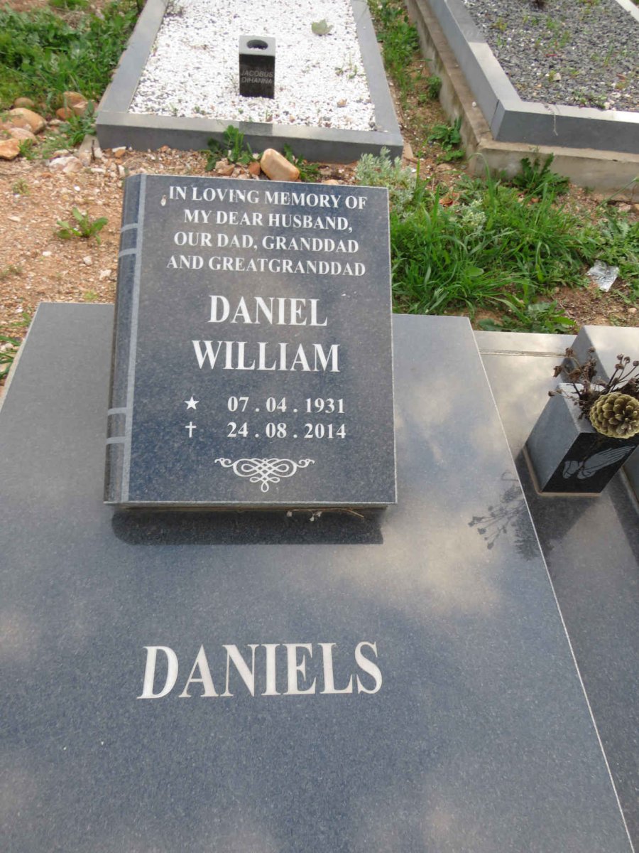 DANIELS Daniel William 1931-2014