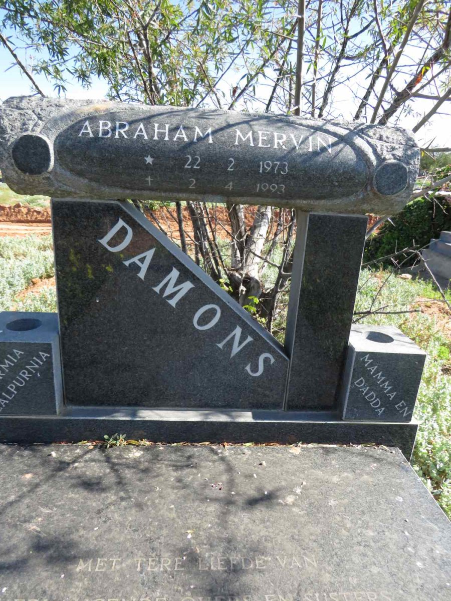 DAMONS Abraham Mervin 1973-1993