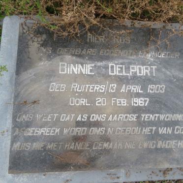 DELPORT Binnie nee RUITERS 1903-1967
