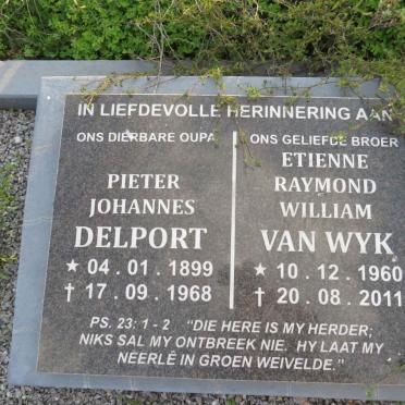 DELPORT Pieter Johannes 1899-1968 :: VAN WYK Etienne Raymond William 1960-2011