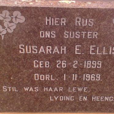 ELLIS Susarah E.1899-1969