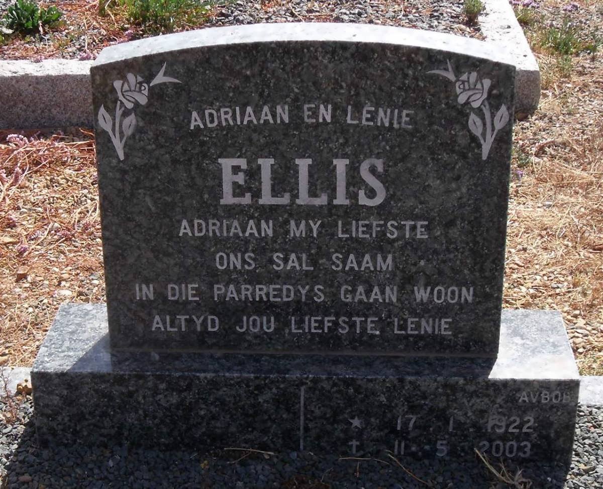 ELLIS Adriaan 1922-2003 &amp; Lenie