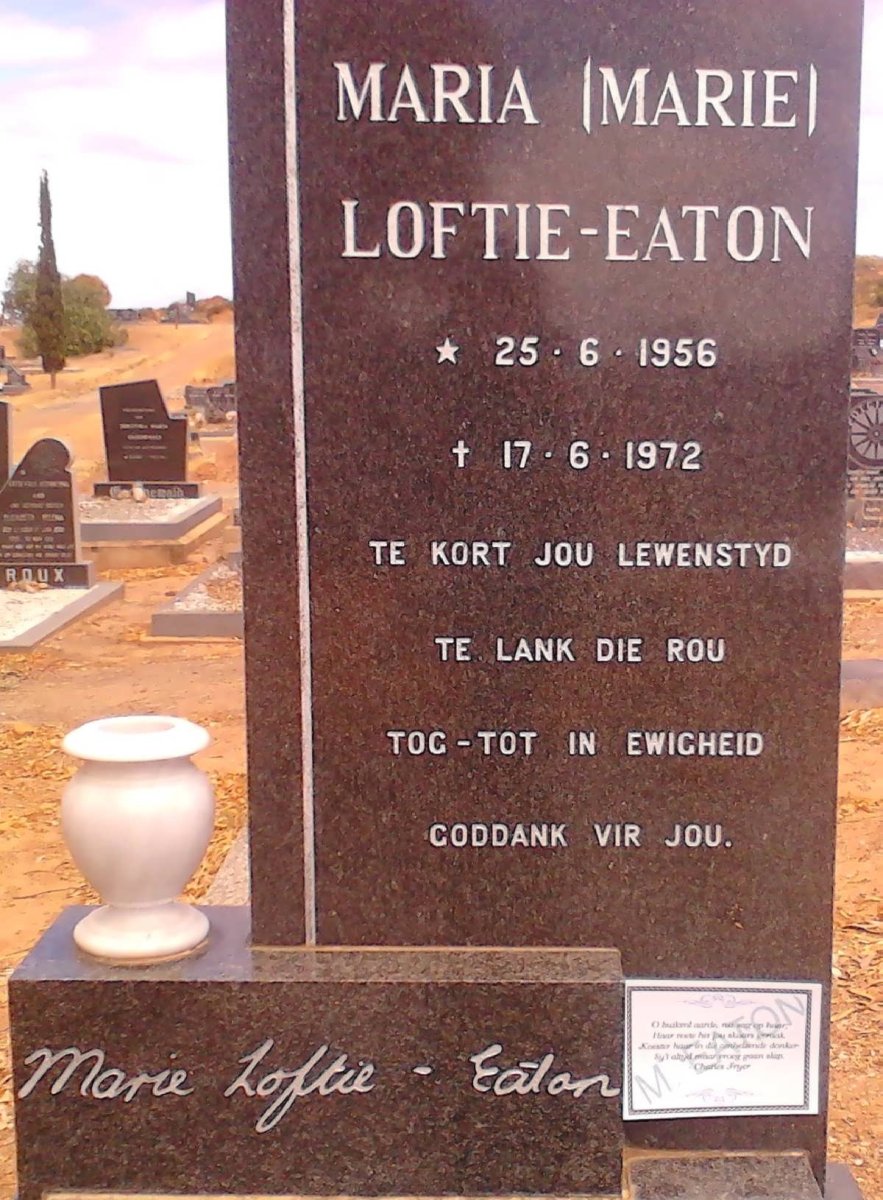 EATON Maria, LOFTIE 1956-1972