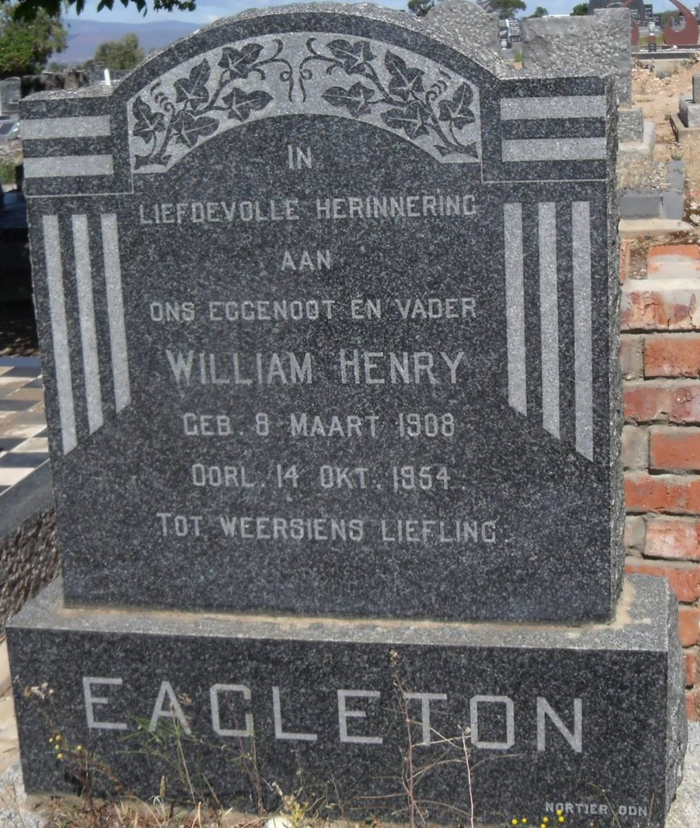 EAGLETON William Henry1908-1954