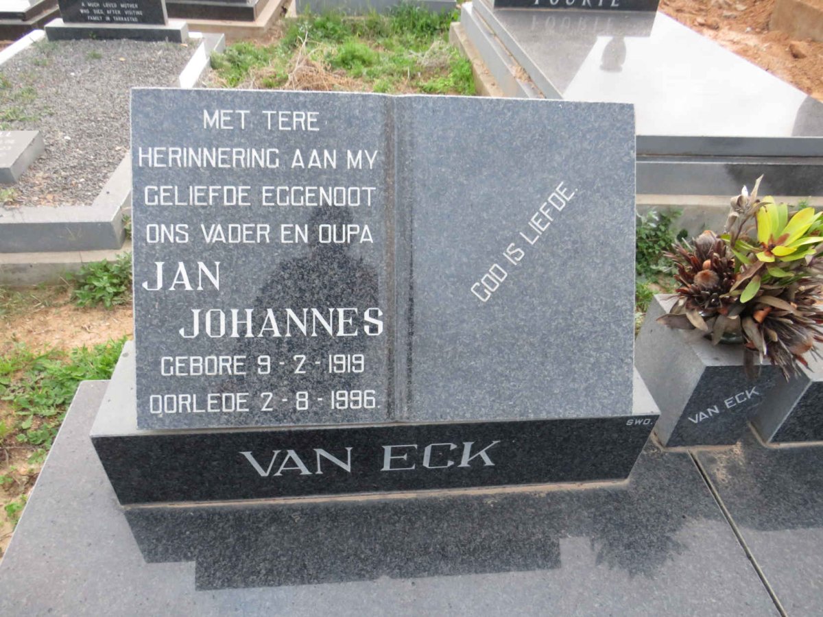 ECK Jan Johannes, van 1919-1996