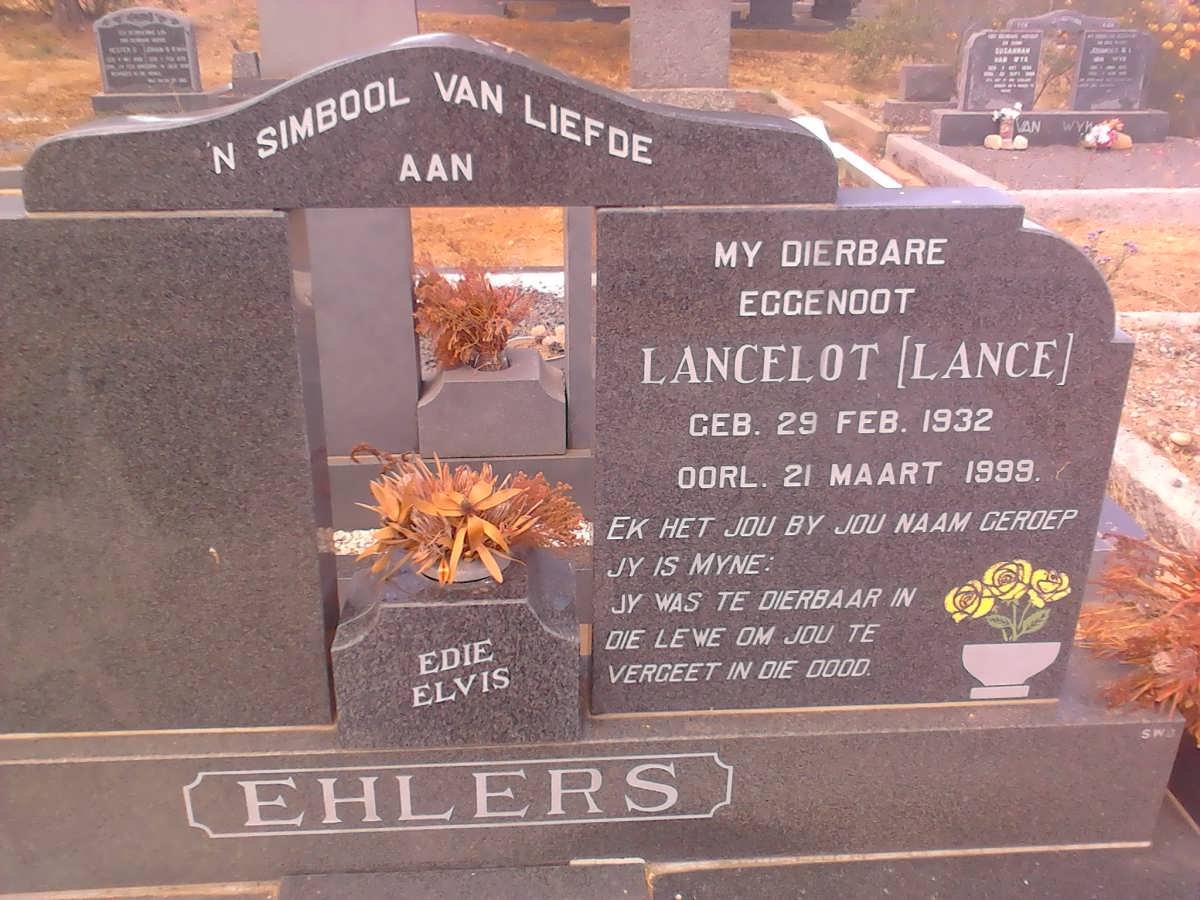 EHLERS Lancelot 1932-1999