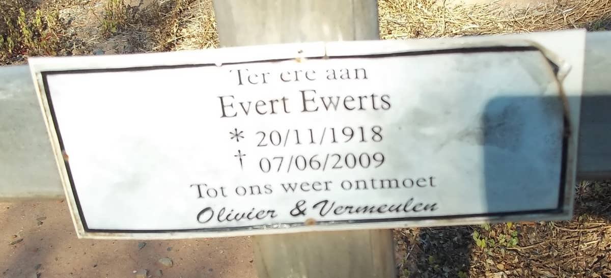 EWERTS Evert 1918-2009