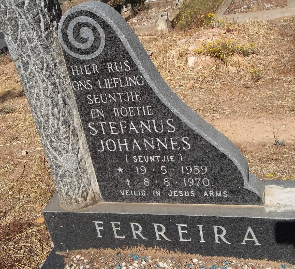 FERREIRA Stefanus Johannes 1959-1970