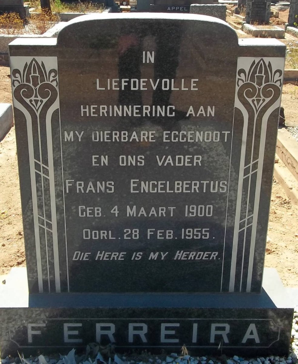 FERREIRA Frans Engelbertus 1900-1955
