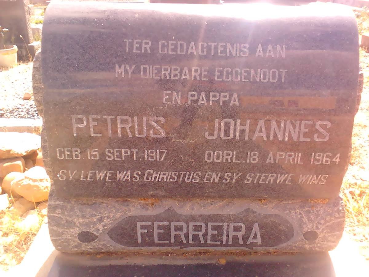 FERREIRA Petrus Johannes 1917-1964
