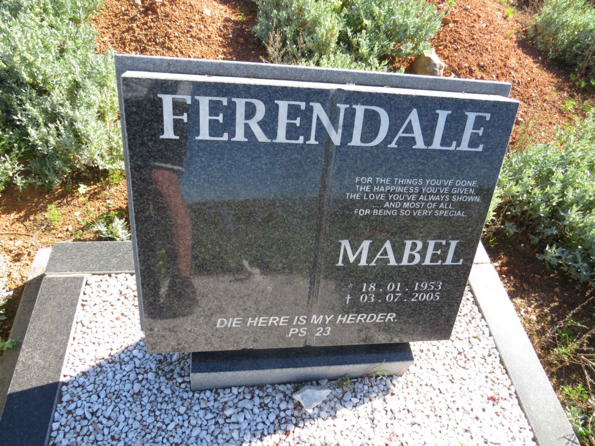 FERENDALE Mabel 1953-2005