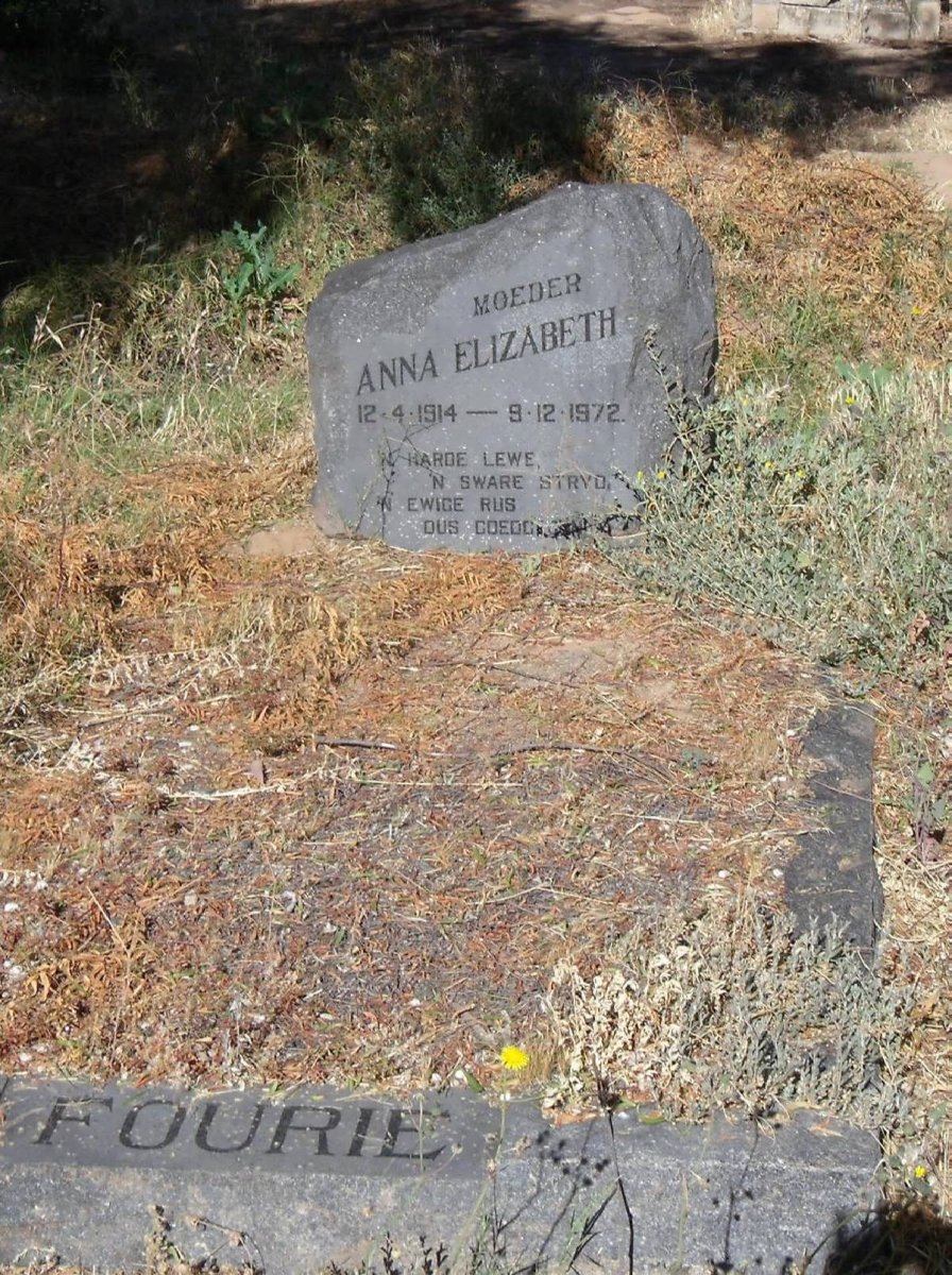 FOURIE Anna Elizabeth 1914-1972