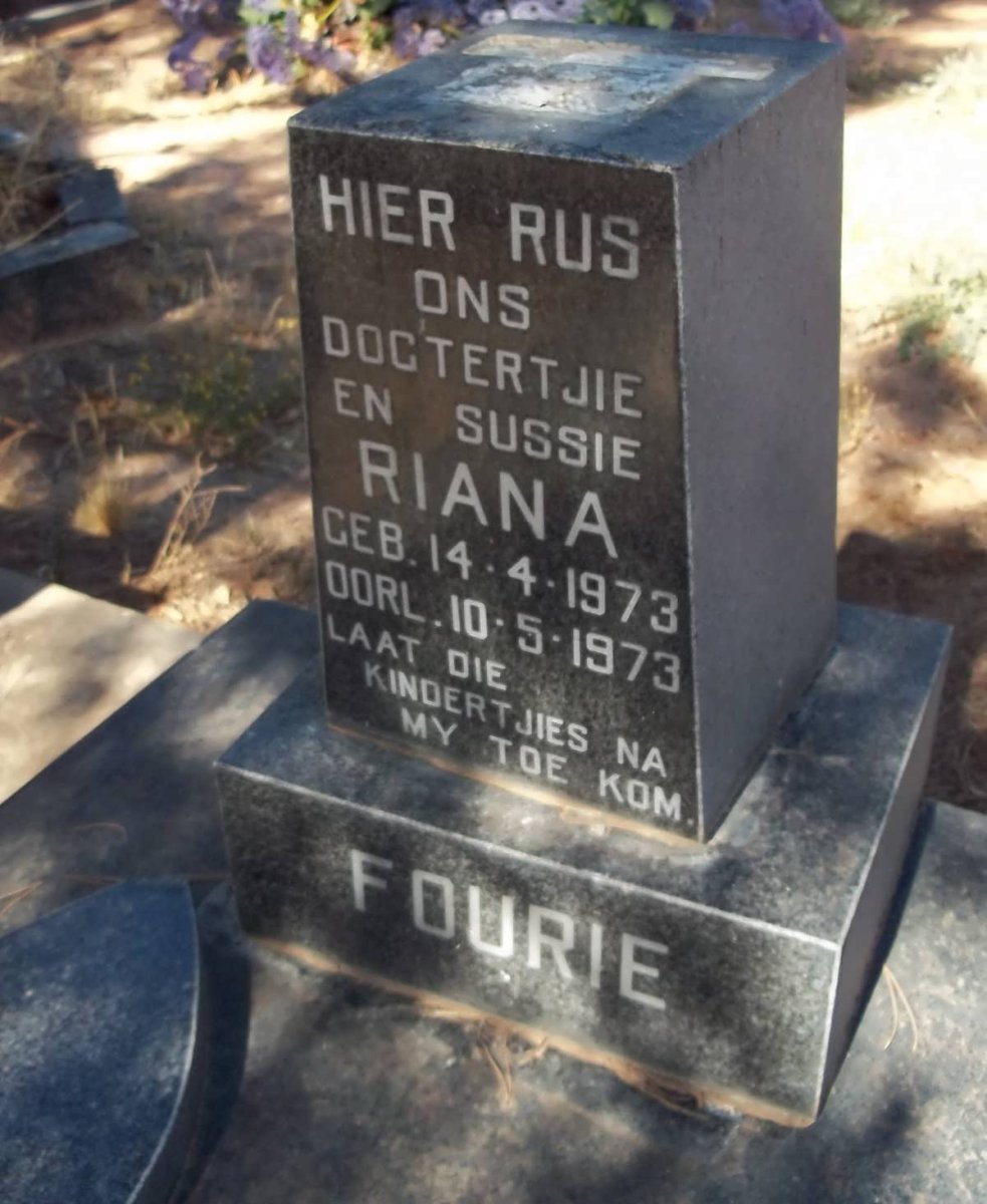 FOURIE Riana 1973-1973