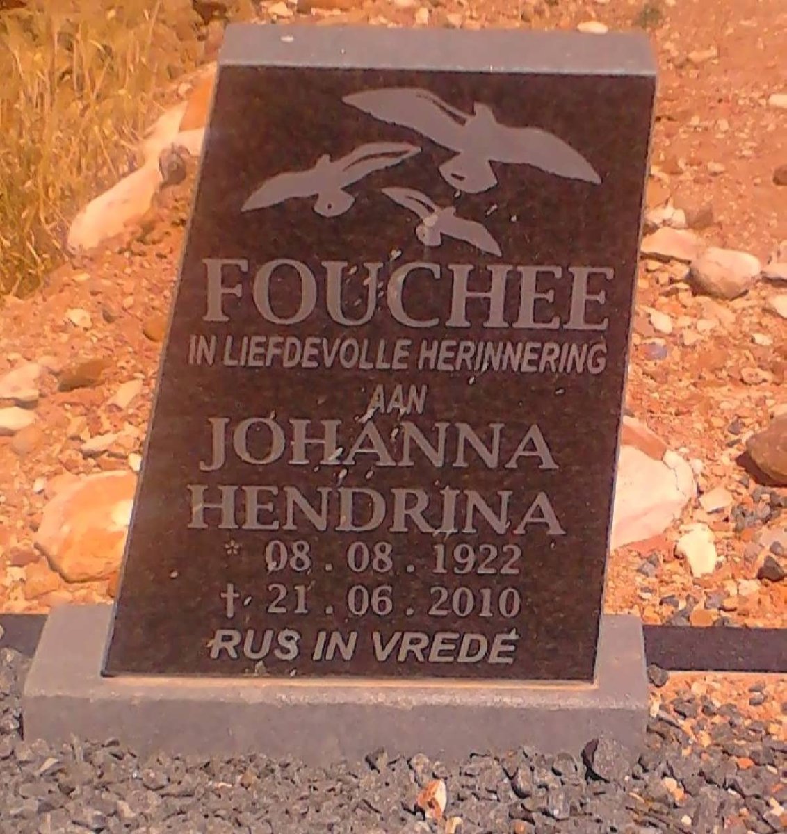 FOUCHEE Johanna Hendrina 1922-2010