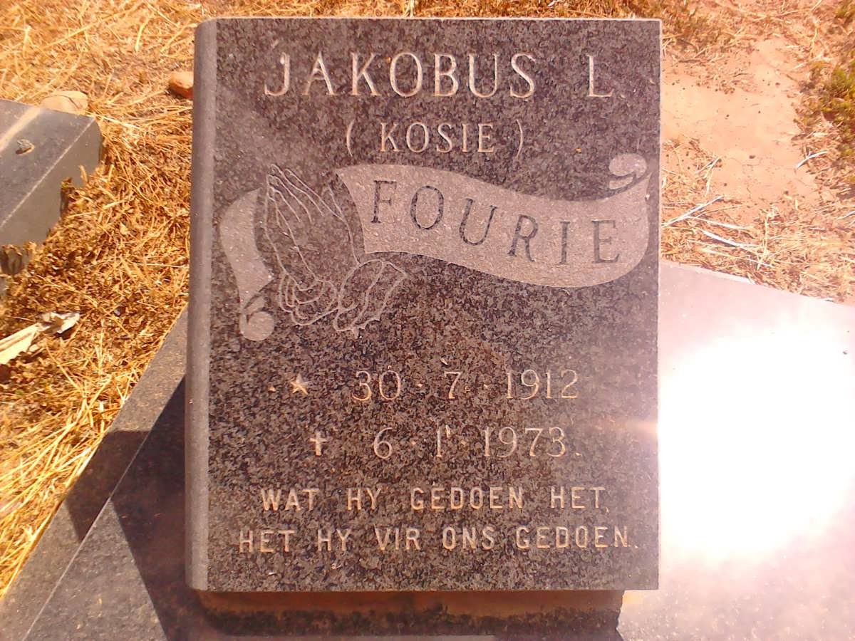 FOURIE Jakobus 1912-1973