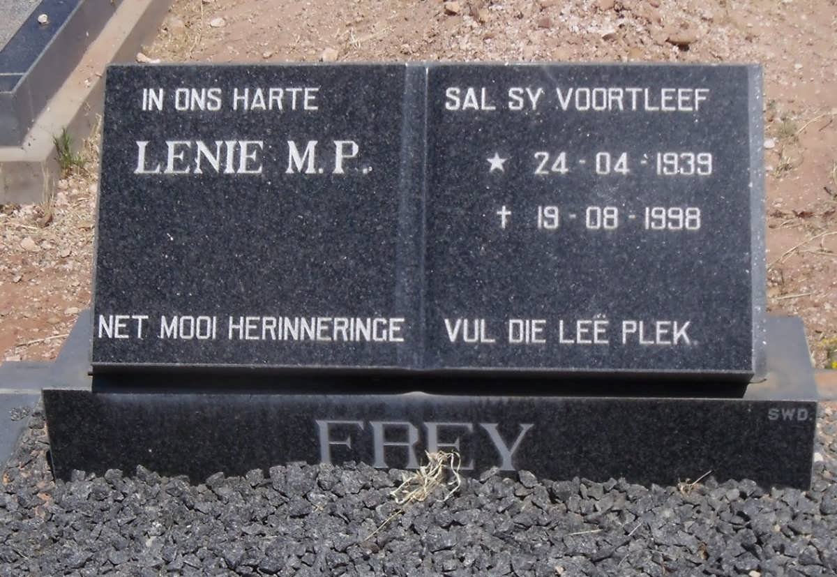FREY Lenie M.P. 1938-1998
