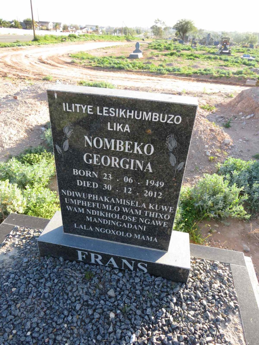 FRANS Nombeko Georgina 1949-2012
