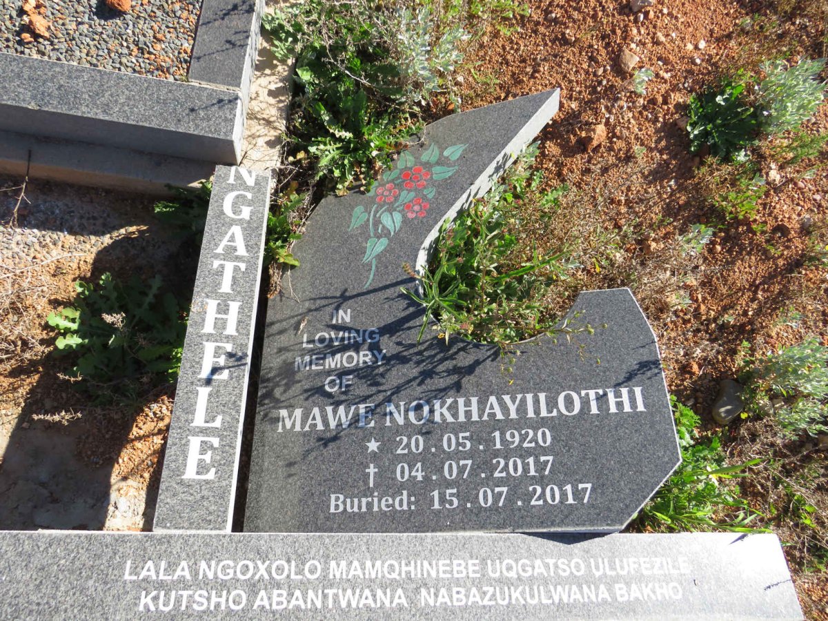 GANGATHELE Mawe Nokhayilothi 1920-2017_2