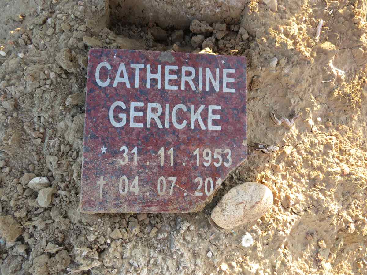 GERICKE Catherine 1953-20?