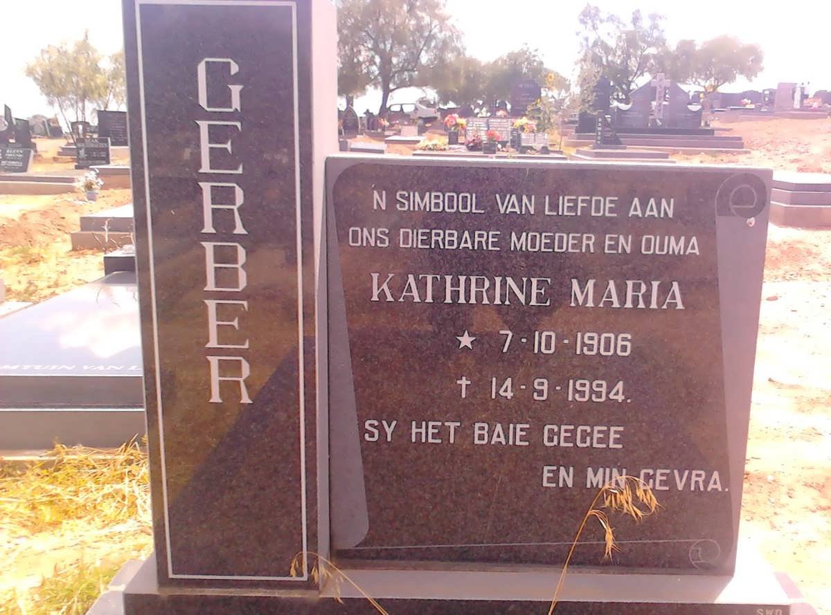 GERBER Kathrine Maria 1906-1994