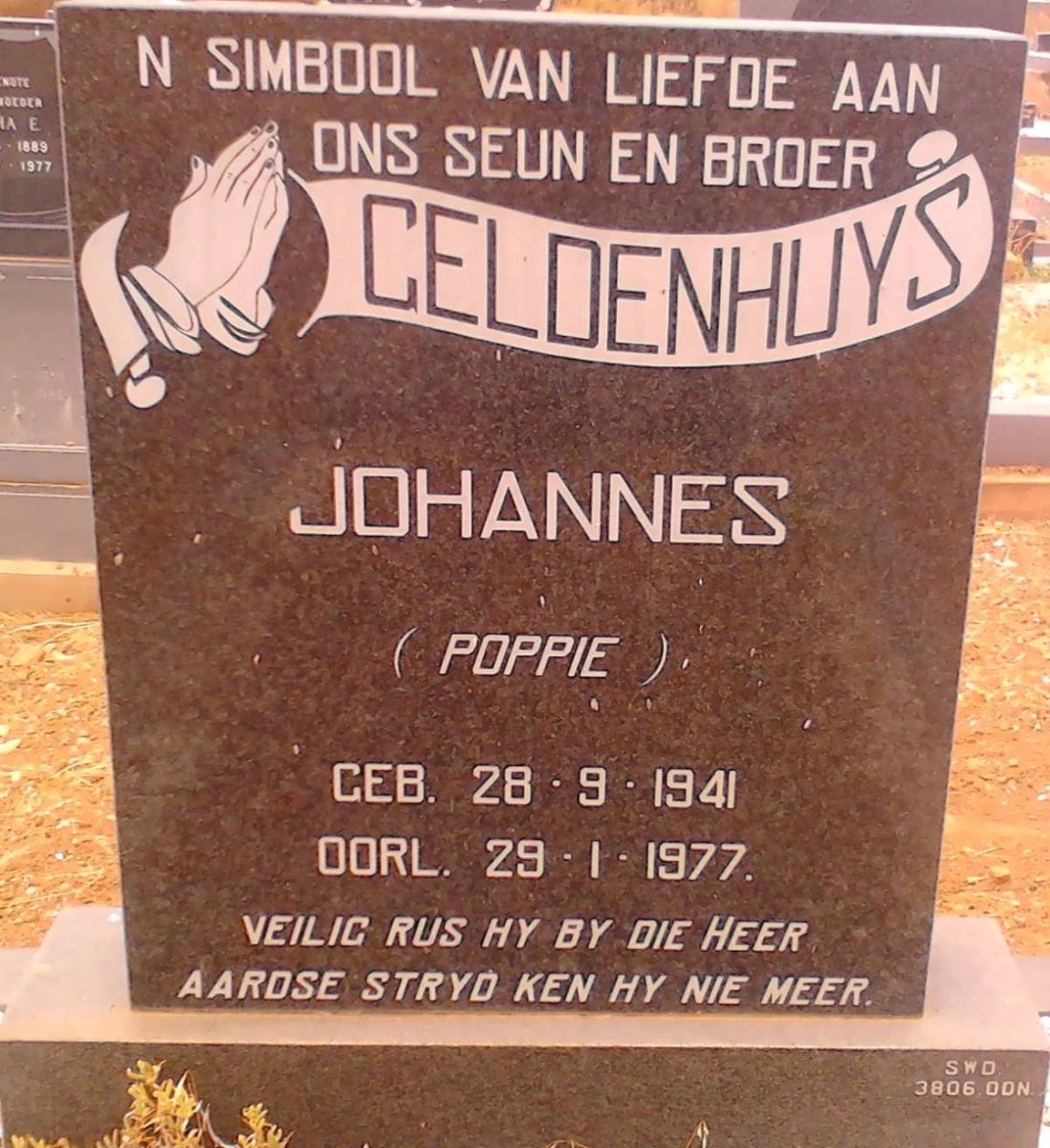 GELDENHUYS Johannes 1941-1977
