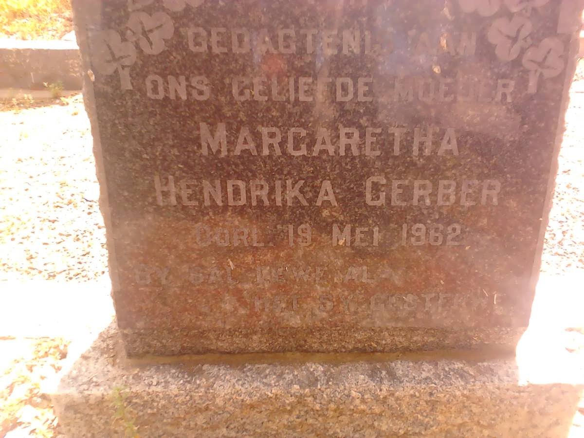 GERBER Margaretha Hendrika -1962