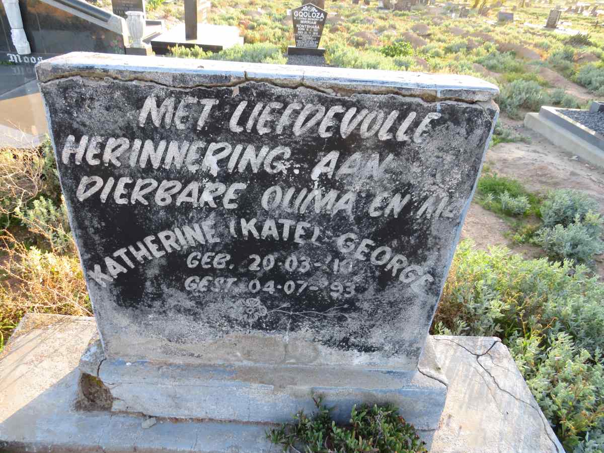 GEORGE Katherine 1910-1993
