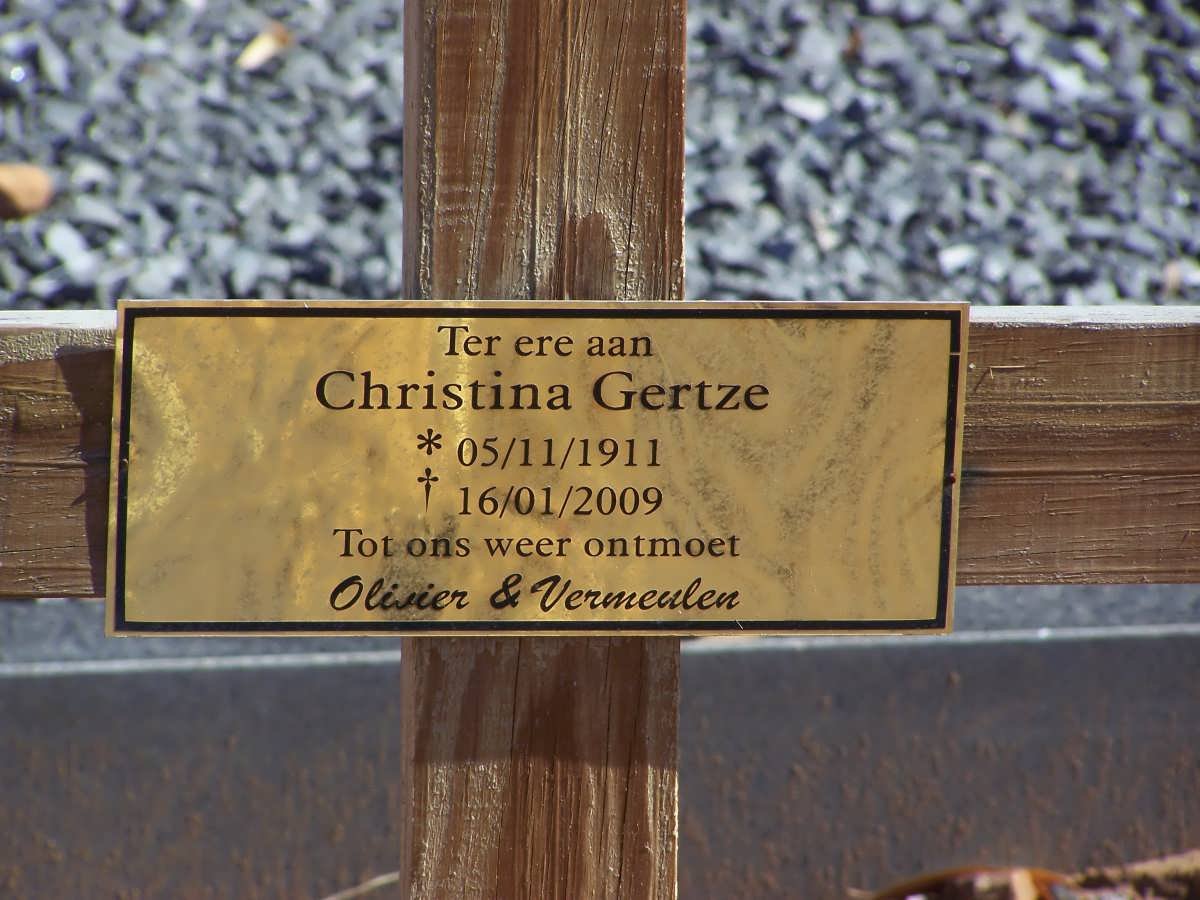 GERTZE Christina 1911-2009