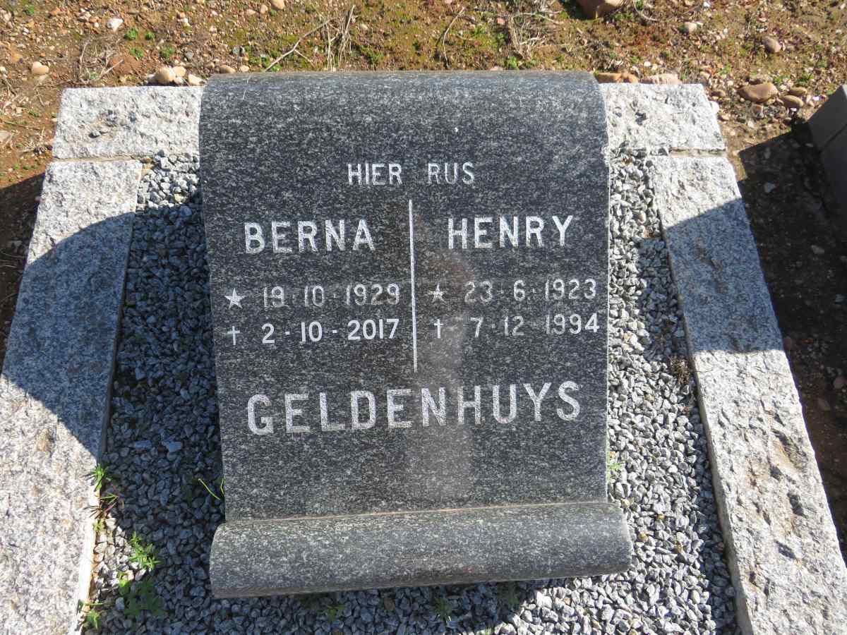 GELDENHUYS Henry 1923-1994 & Berna 1929-2017