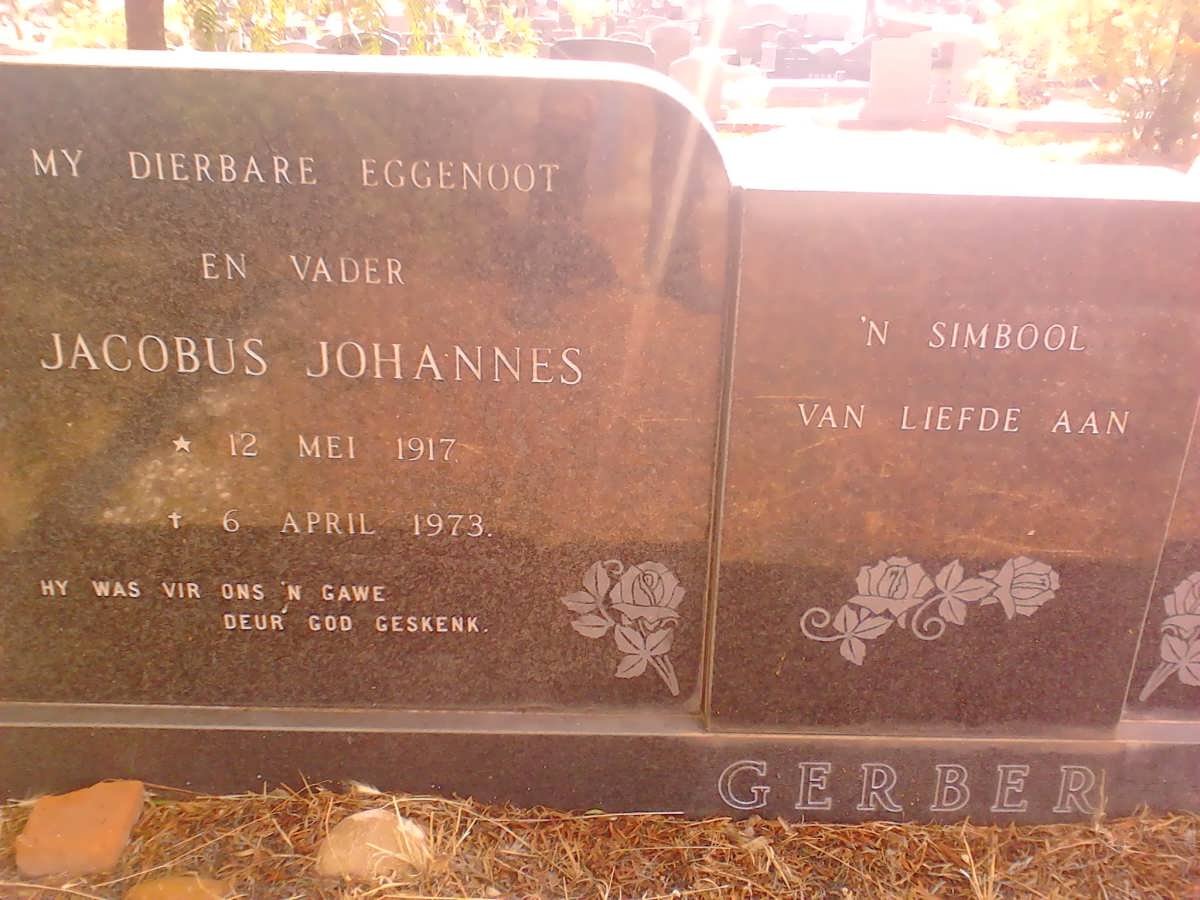 GERBER Jacobus Johannes 1917-1973