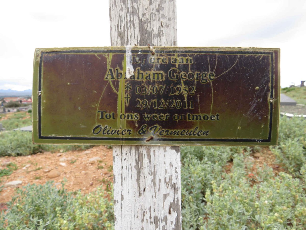 GEORGE Abraham 1952-2011