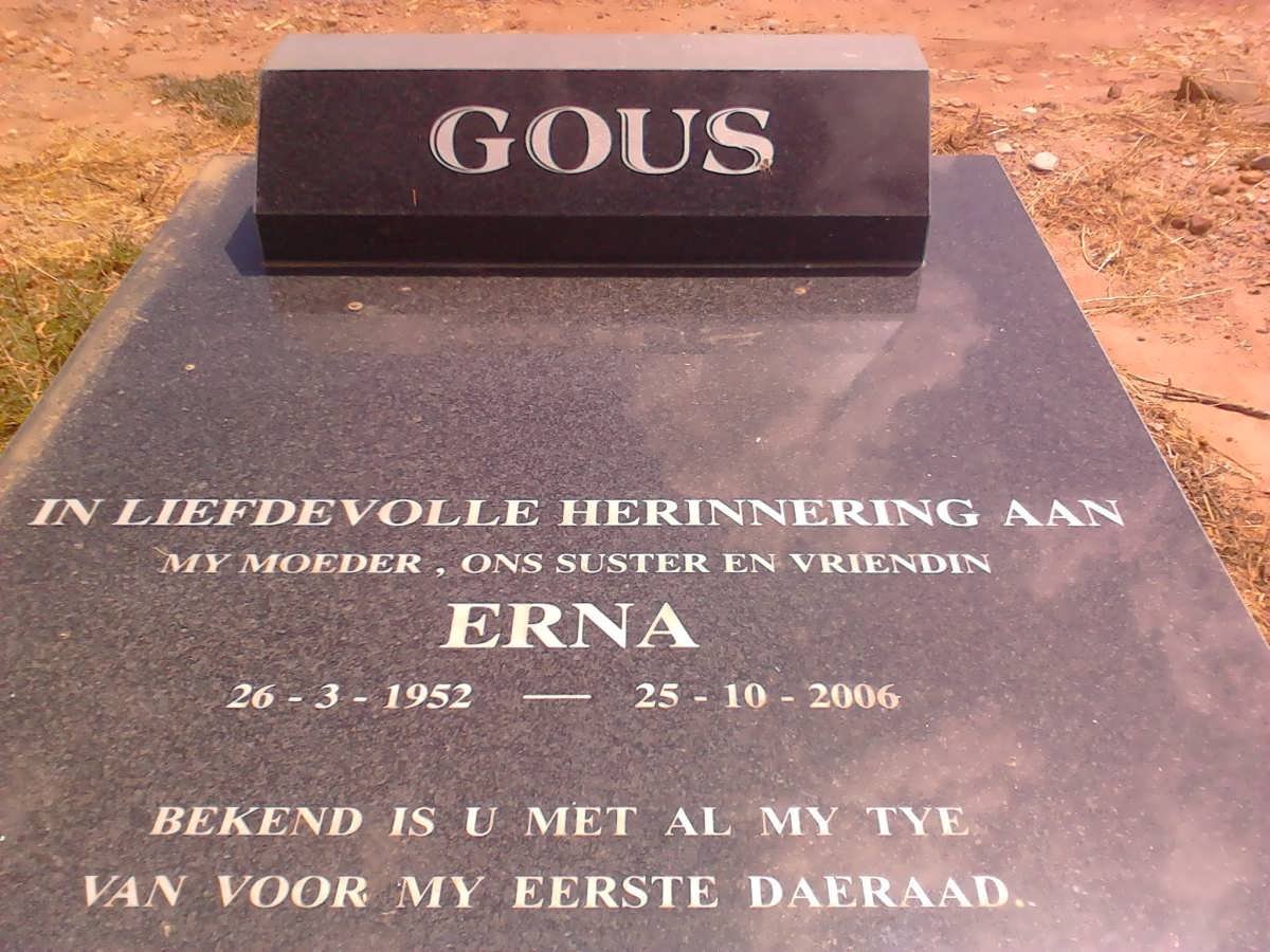 GOUS Erna 1952-2006