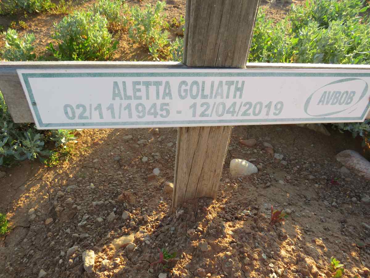 GOLIATH Aletta 1945-2019