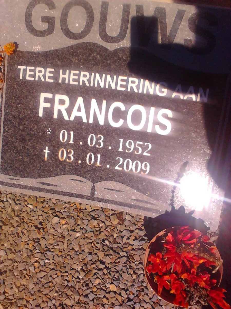 GOUWS Francois 1952-2009