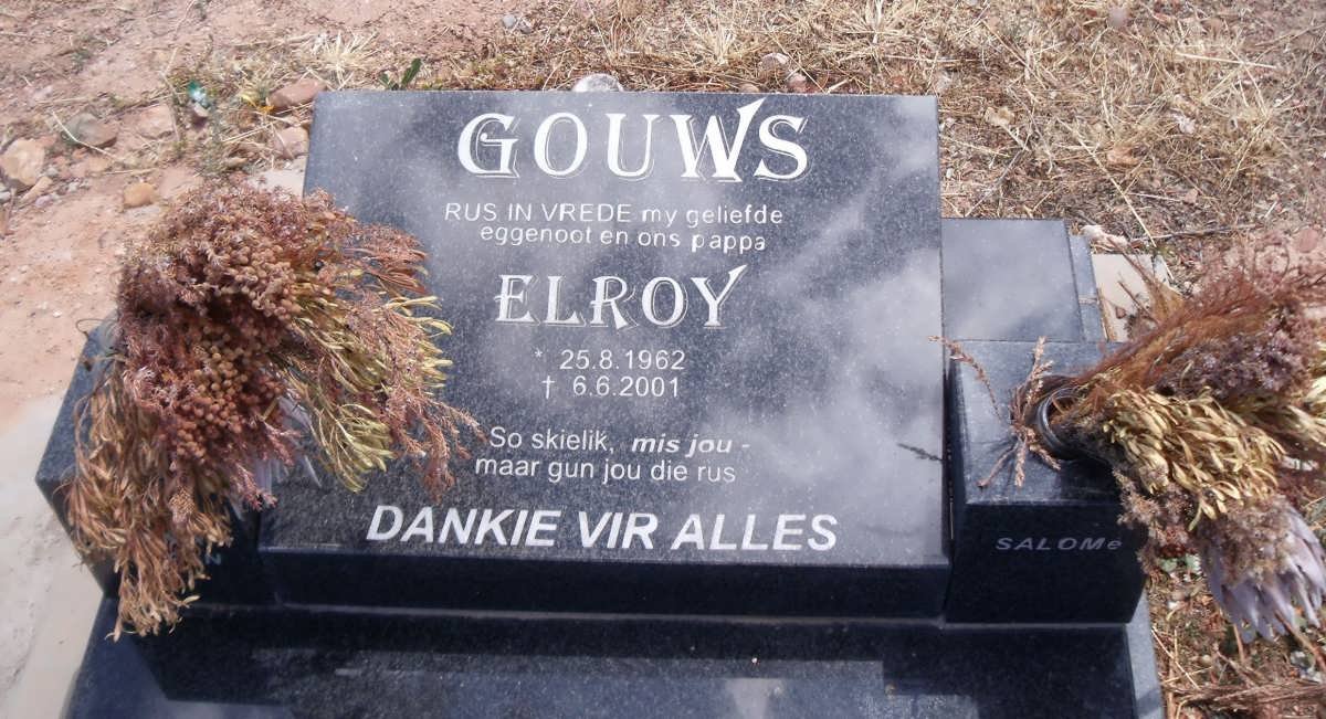 GOUWS Elroy 1963-2001