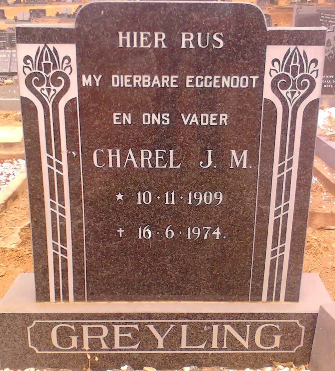GREYLING Charel J. M. 1909-1974