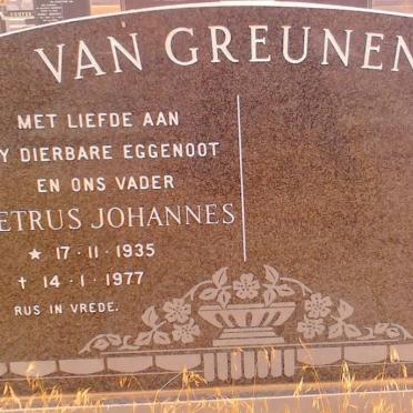 GREUNEN Petrus Johannes, van 1935-1977