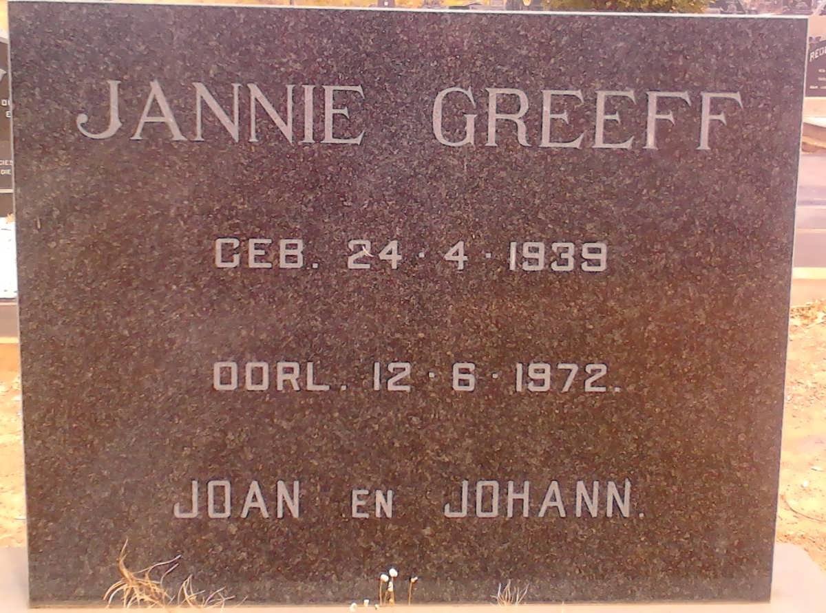 GREEFF Jannie 1939-1972