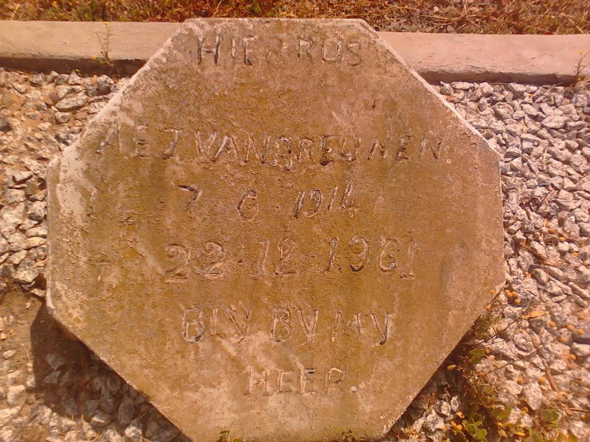 GREUNEN A.E.J., van 1914-1961