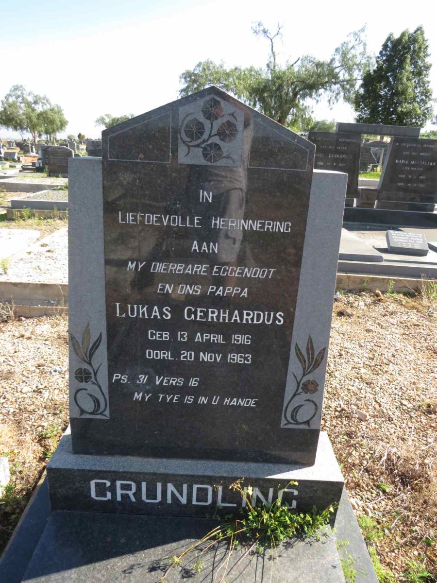 GRUNDLING Lukas Gerhardus 1916-1963