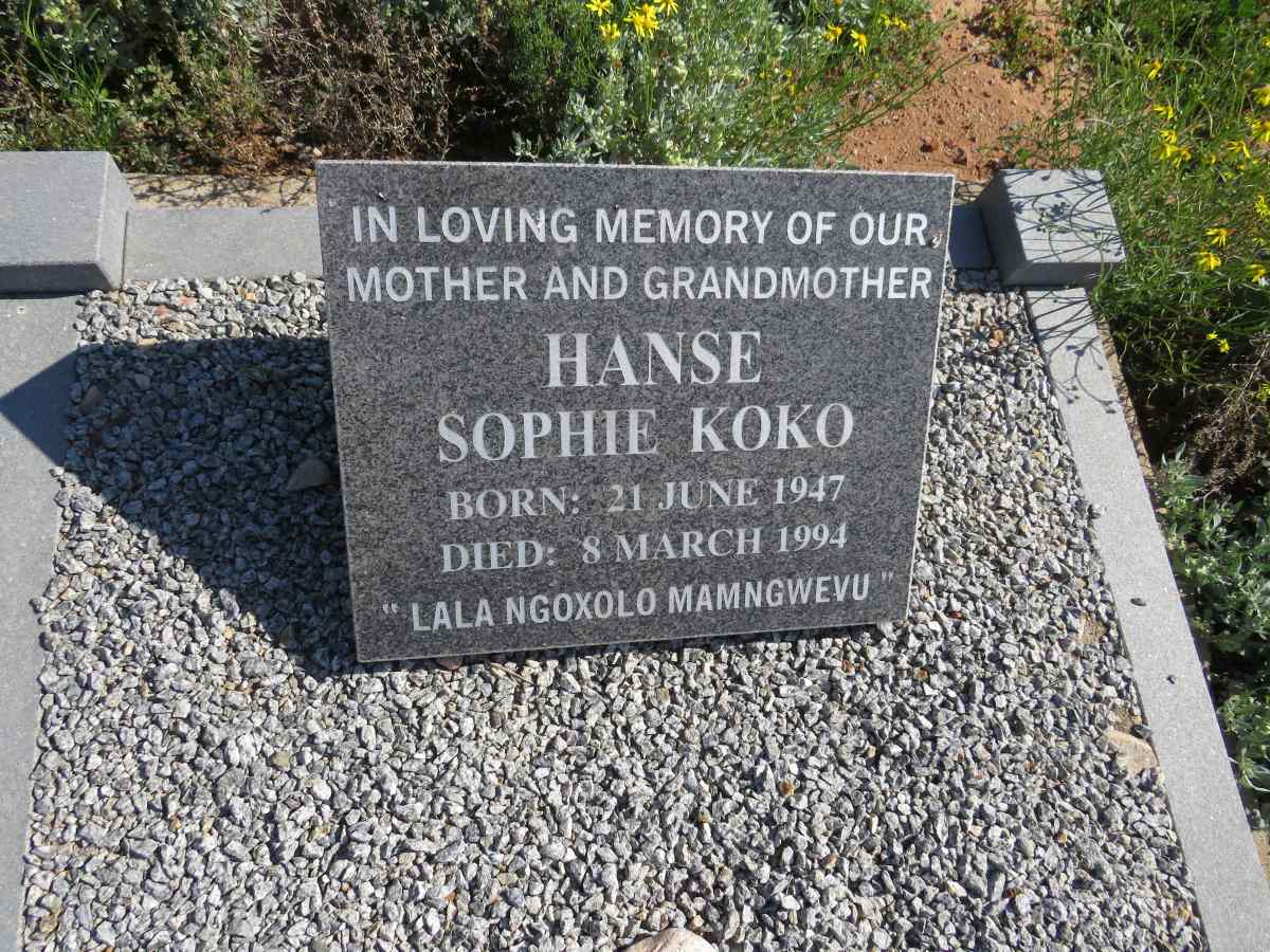 HANSE Sophie Koko 1947-1994