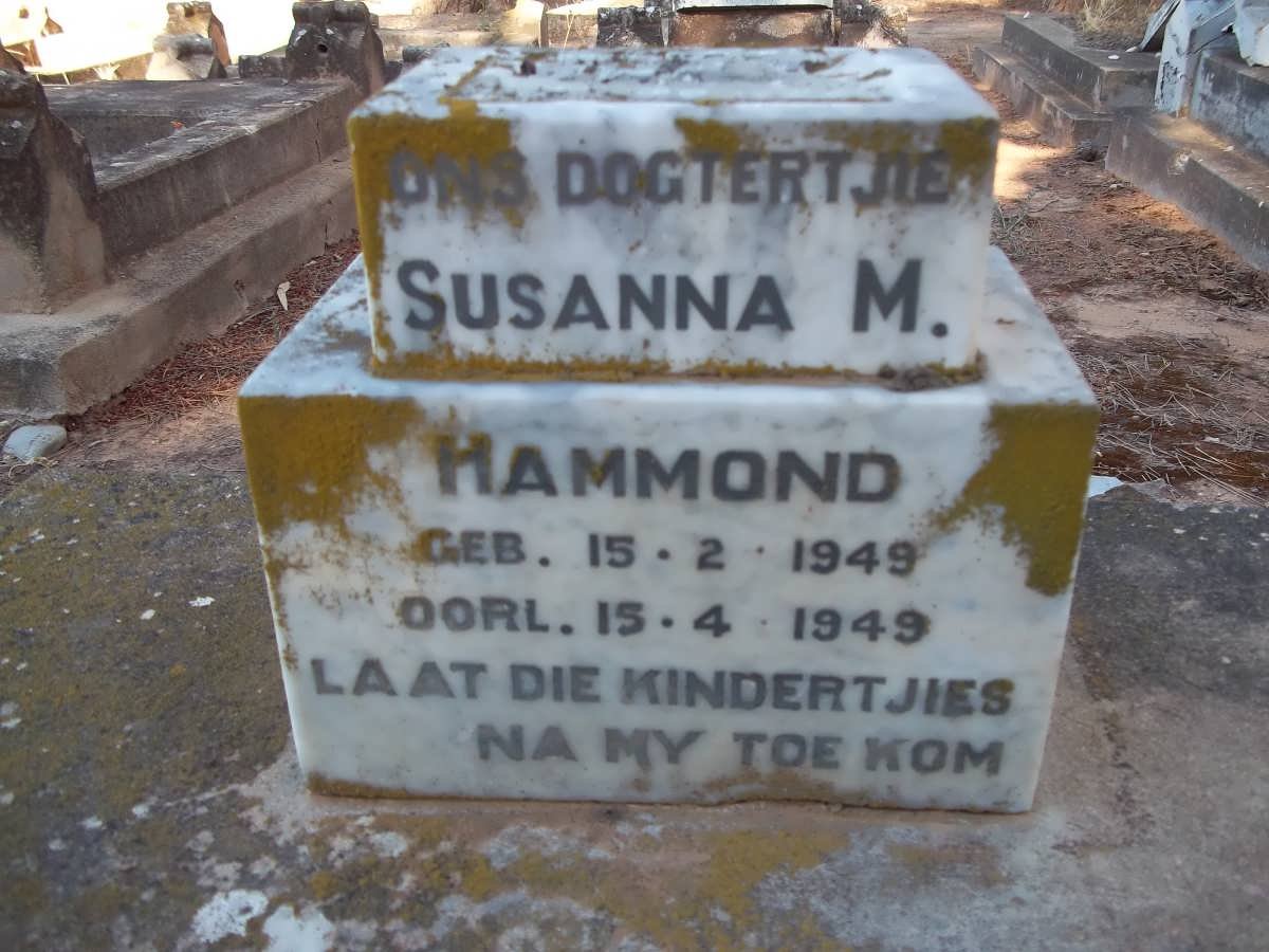 HAMMOND Susanna M. 1949-1949