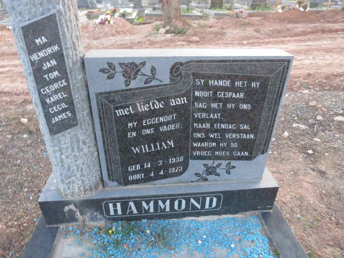 HAMMOND William 1938-1973