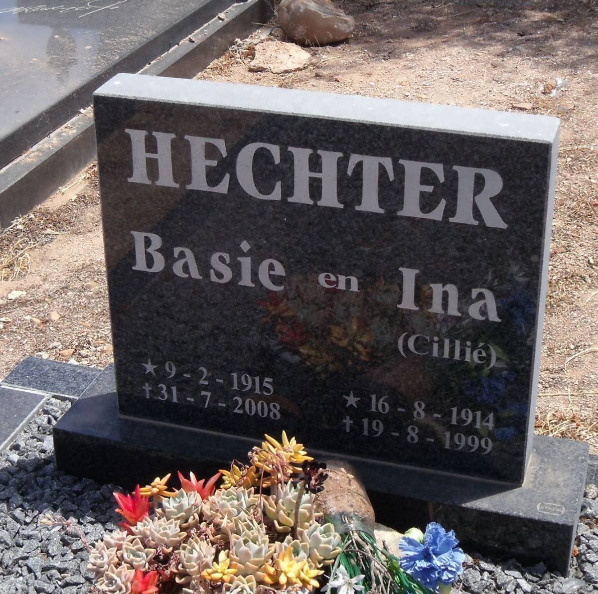 HECHTER Basie 1915-2008 &amp; Ina 1914-1999