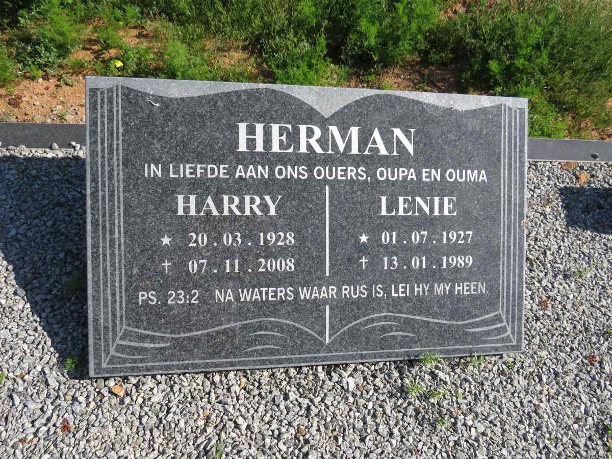HERMAN Harry 1928-2008 & Lenie 1927-1989