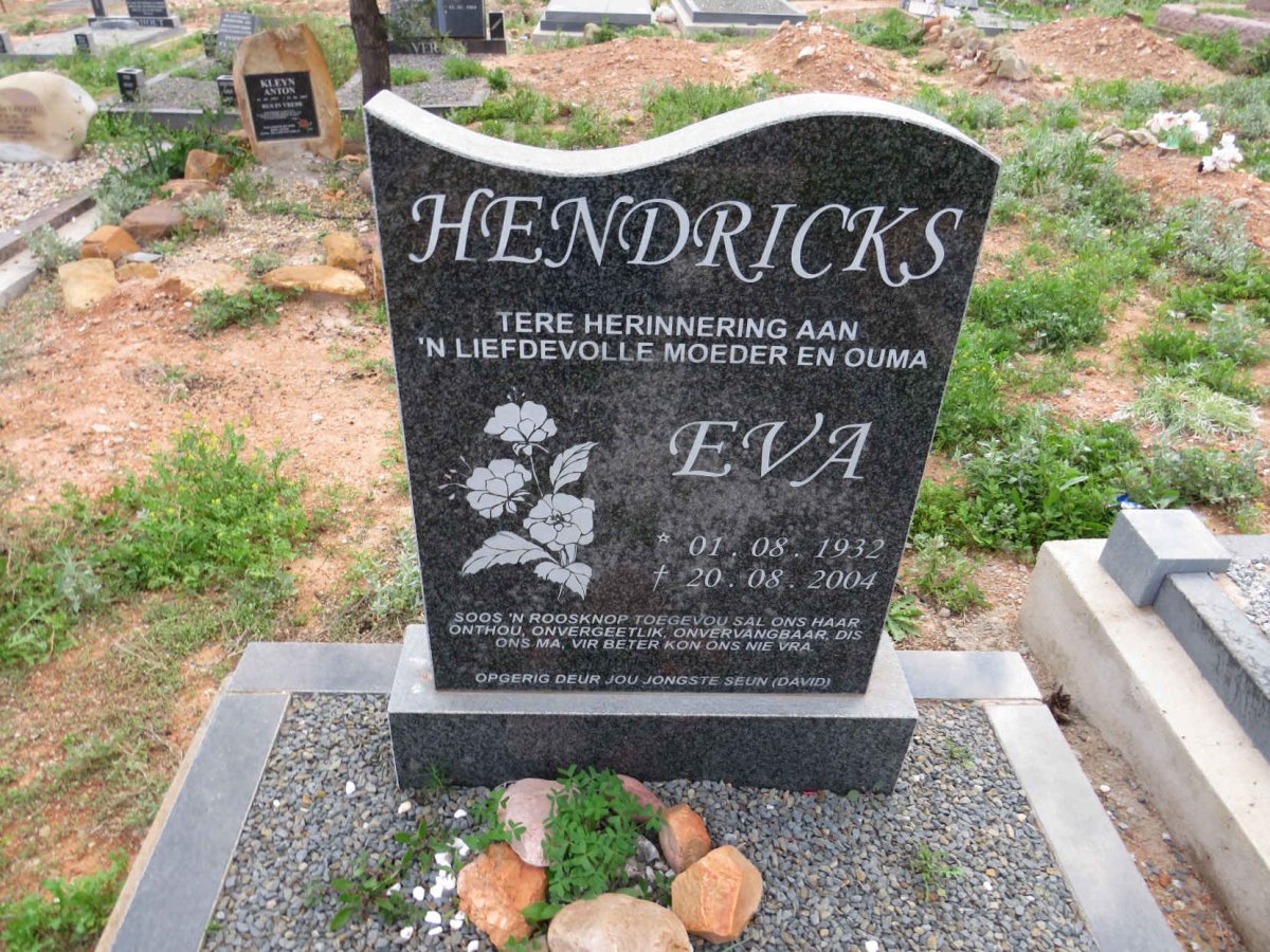 HENDRICKS Eva 1932-2004