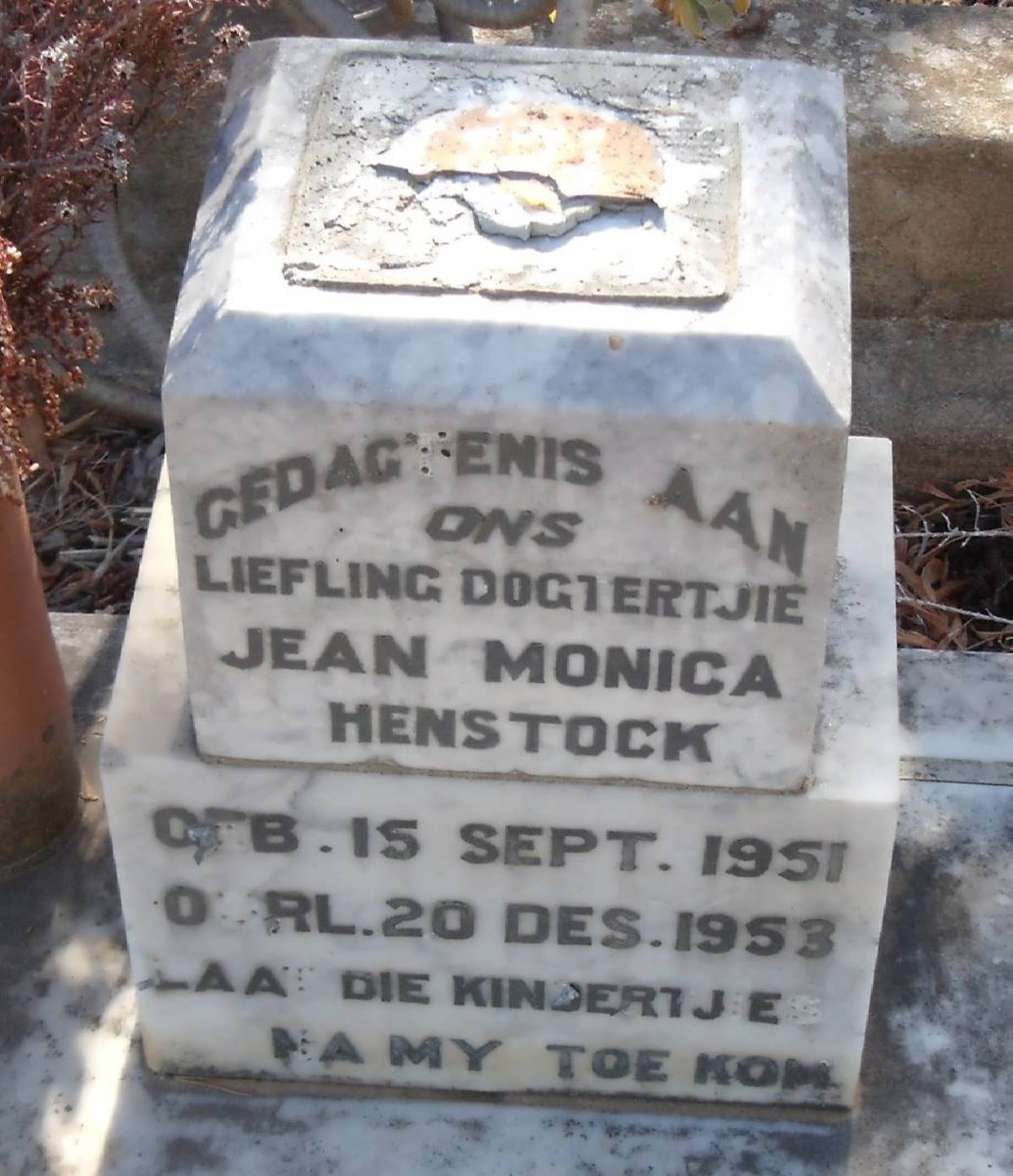 HENSTOCK Jean Monica 1951-1953